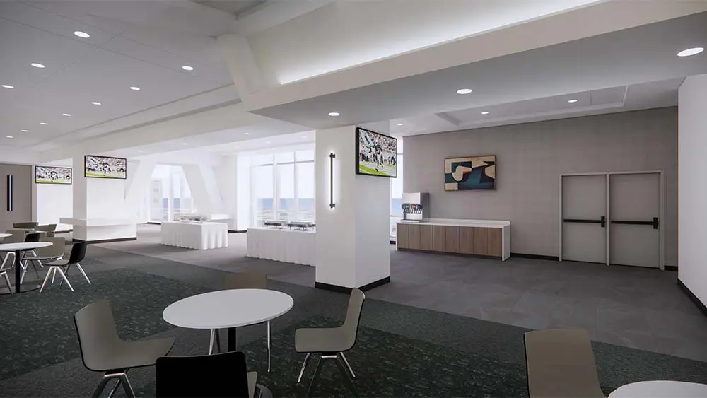 Rendering of locker room