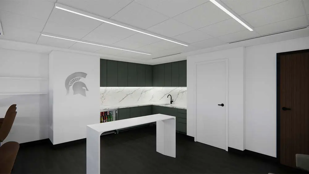 Rendering of locker room
