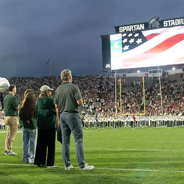 Fans on the field
