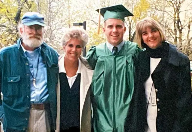 Gerry and Libby Mundy, Chris Mundy with sister, Meaghan Mundy