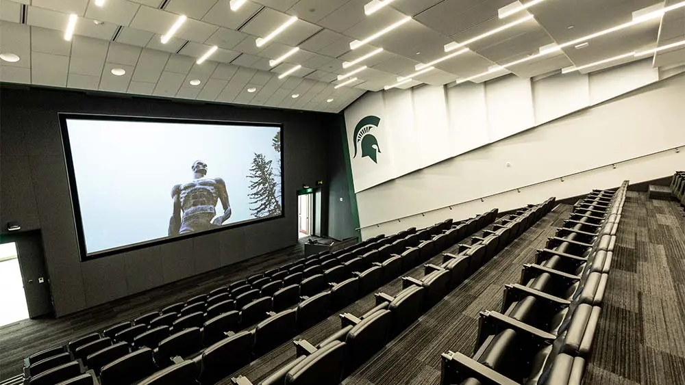 Rendering of exit to field