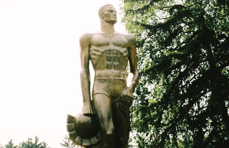 Spartan statue