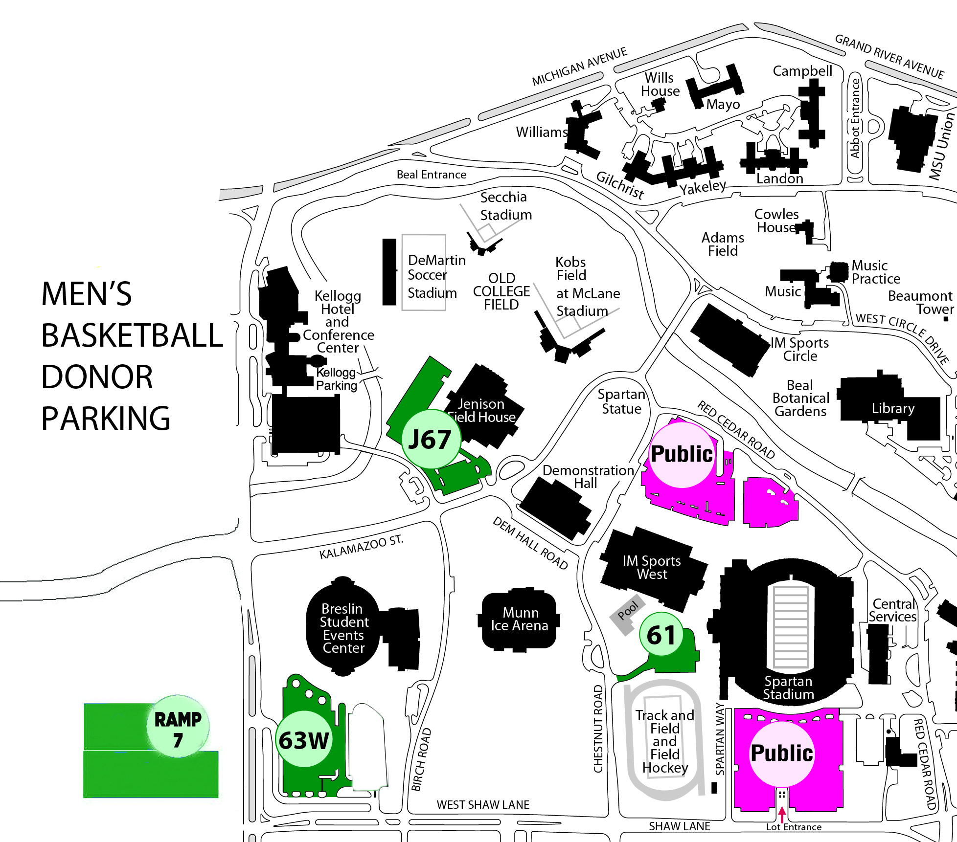 Spartan Stadium Map